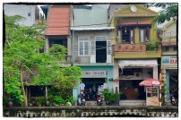 Traditional houses along one of the rivers...